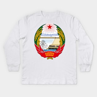 Emblem  of  North  Korea Kids Long Sleeve T-Shirt